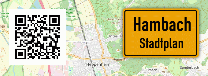 Stadtplan Hambach, Kreis Jülich