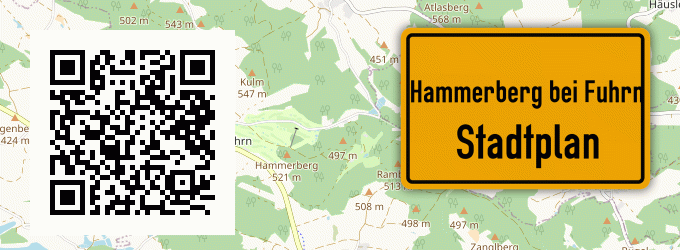 Stadtplan Hammerberg bei Fuhrn