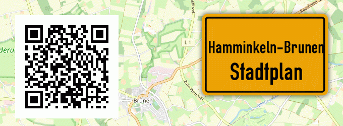 Stadtplan Hamminkeln-Brunen