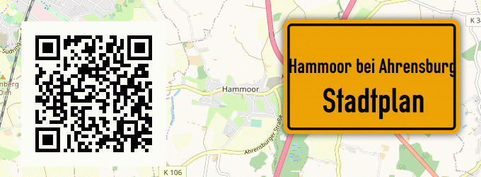 Stadtplan Hammoor bei Ahrensburg