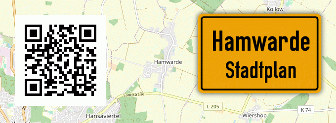 Stadtplan Hamwarde