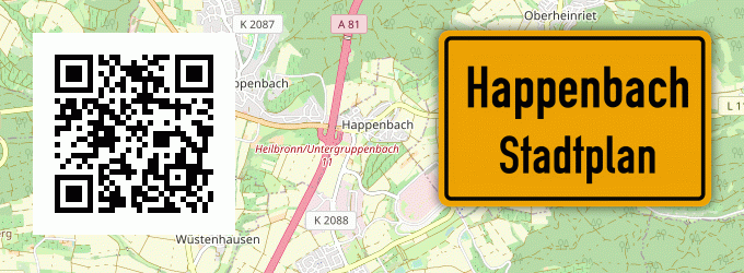 Stadtplan Happenbach