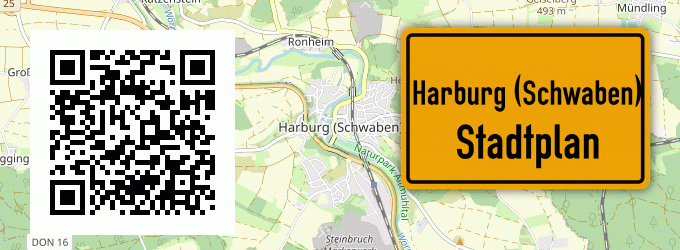 Stadtplan Harburg (Schwaben)