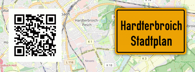 Stadtplan Hardterbroich