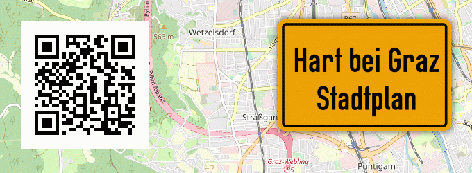 Stadtplan Hart bei Graz