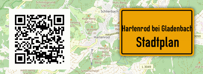 Stadtplan Hartenrod bei Gladenbach