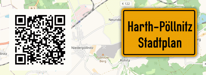 Stadtplan Harth-Pöllnitz