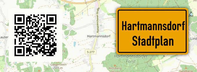 Stadtplan Hartmannsdorf, Spreewald