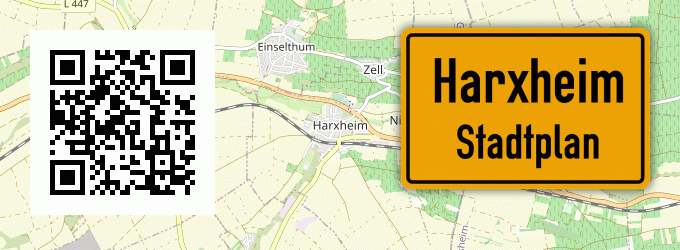 Stadtplan Harxheim, Pfalz