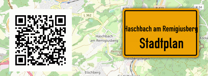 Stadtplan Haschbach am Remigiusberg
