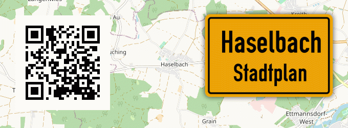 Stadtplan Haselbach, Oberpfalz
