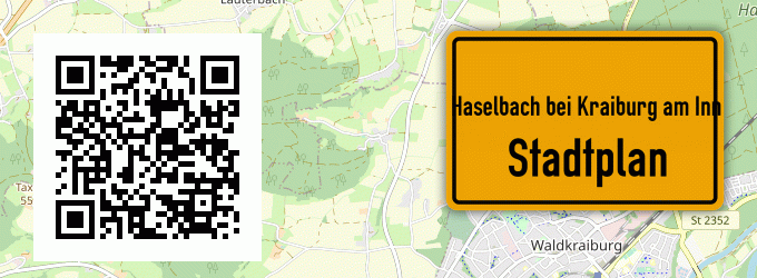 Stadtplan Haselbach bei Kraiburg am Inn