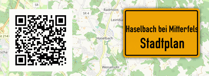 Stadtplan Haselbach bei Mitterfels