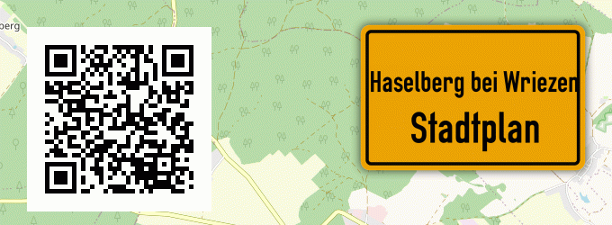 Stadtplan Haselberg bei Wriezen