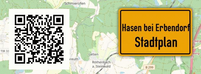 Stadtplan Hasen bei Erbendorf