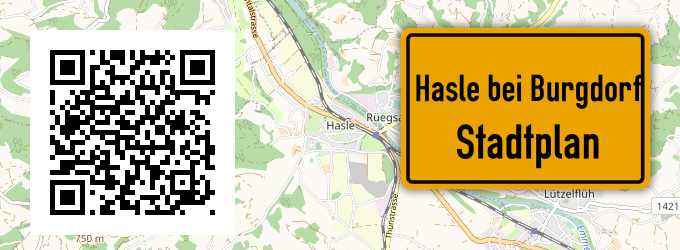 Stadtplan Hasle bei Burgdorf