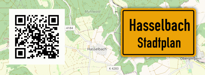 Stadtplan Hasselbach, Hunsrück