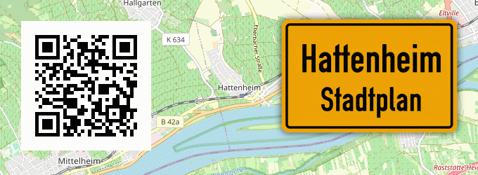 Stadtplan Hattenheim, Rheingau