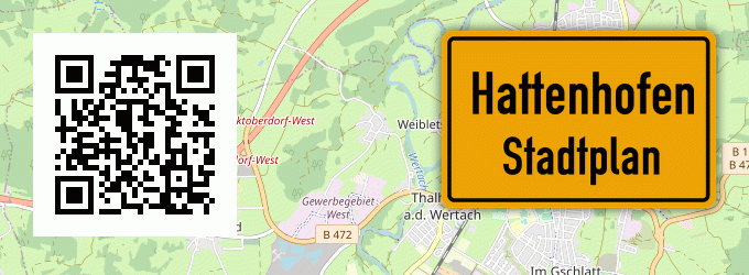 Stadtplan Hattenhofen, Altmühl