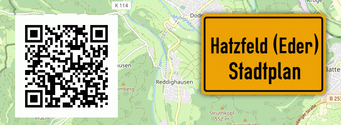 Stadtplan Hatzfeld (Eder)