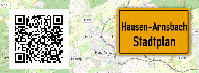 Stadtplan Hausen-Arnsbach
