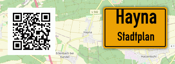 Stadtplan Hayna, Pfalz
