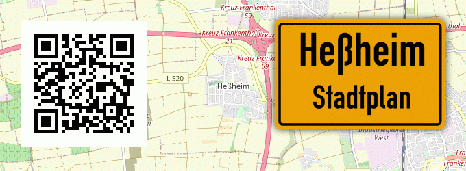 Stadtplan Heßheim