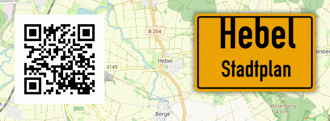 Stadtplan Hebel, Hessen