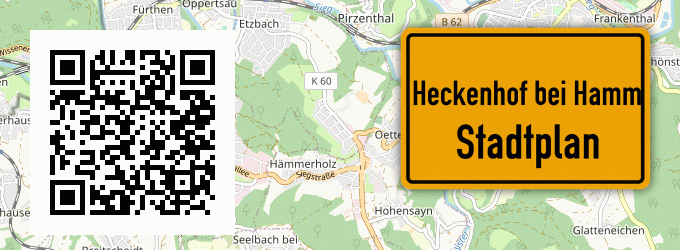 Stadtplan Heckenhof bei Hamm, Sieg