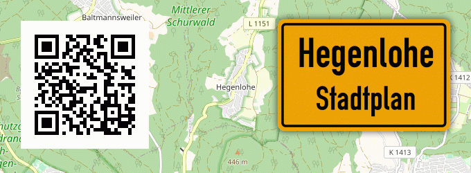Stadtplan Hegenlohe