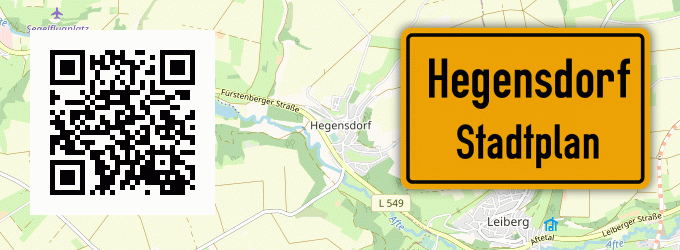 Stadtplan Hegensdorf