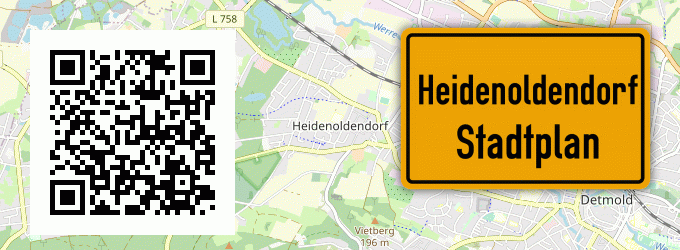 Stadtplan Heidenoldendorf