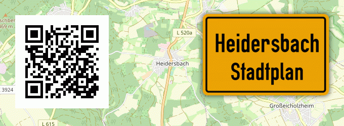 Stadtplan Heidersbach, Baden