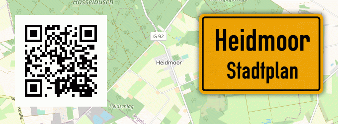 Stadtplan Heidmoor, Holstein