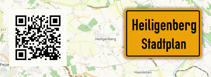 Stadtplan Heiligenberg, Kreis Eggenfelden
