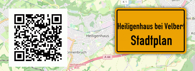Stadtplan Heiligenhaus bei Velbert