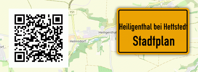 Stadtplan Heiligenthal bei Hettstedt, Sachsen-Anhalt