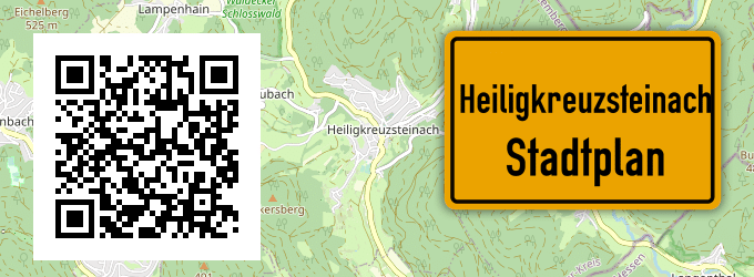 Stadtplan Heiligkreuzsteinach