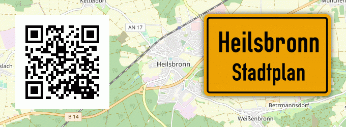 Stadtplan Heilsbronn