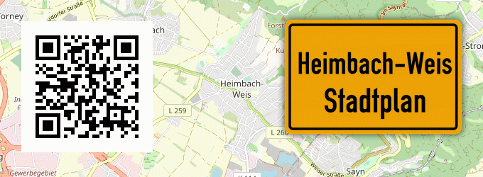 Stadtplan Heimbach-Weis