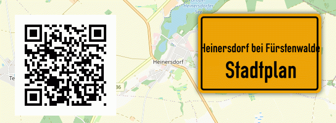 Stadtplan Heinersdorf bei Fürstenwalde, Spree