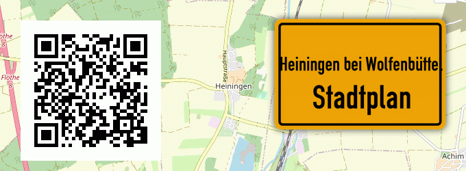 Stadtplan Heiningen bei Wolfenbüttel