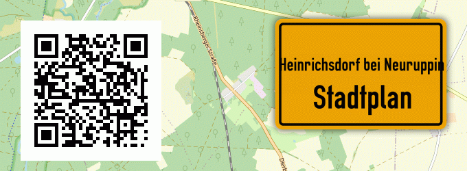 Stadtplan Heinrichsdorf bei Neuruppin
