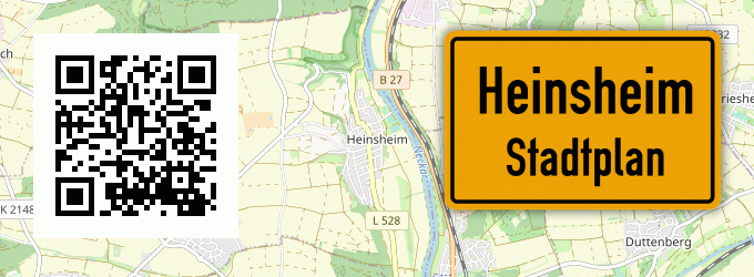 Stadtplan Heinsheim, Baden