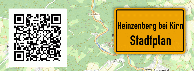 Stadtplan Heinzenberg bei Kirn