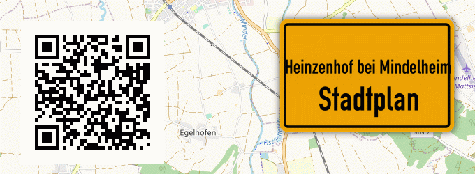 Stadtplan Heinzenhof bei Mindelheim