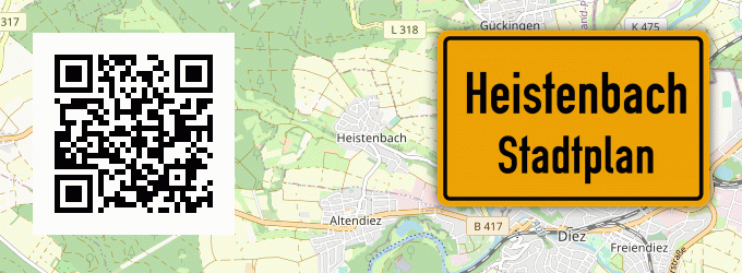 Stadtplan Heistenbach, Rhein-Lahn-Kreis