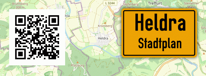 Stadtplan Heldra