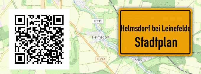 Stadtplan Helmsdorf bei Leinefelde