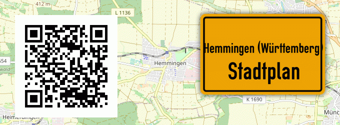 Stadtplan Hemmingen (Württemberg)